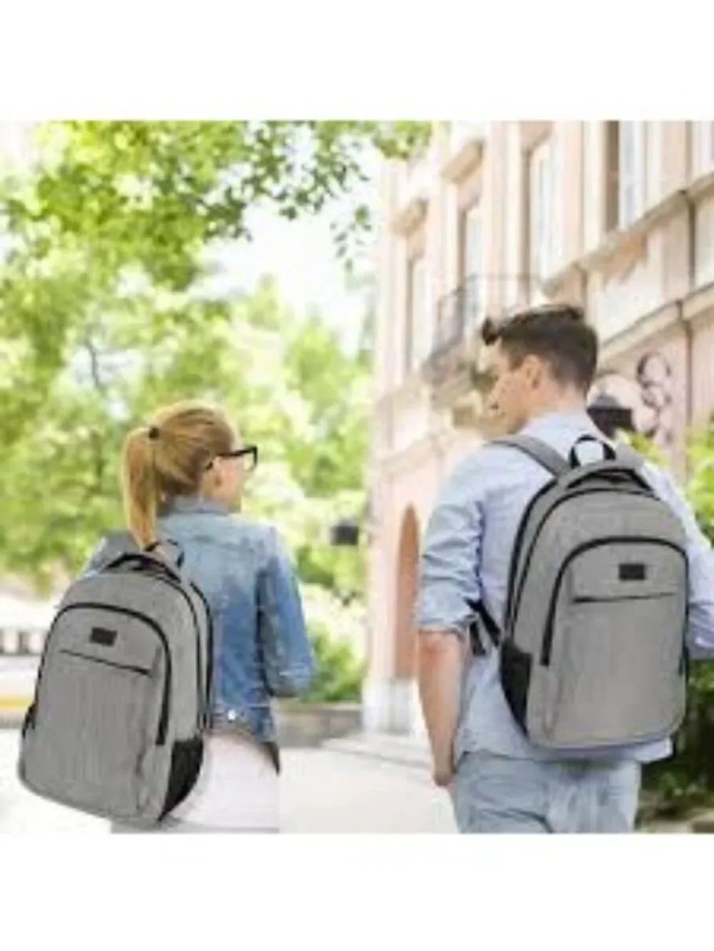 Matein Gray Anti-Theft Slim Travel Laptop Backpack - Picture 2 of 15